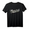 Marshall-Name Retro-Vintage T-Shirt - Stilvolles Design für Musik- und Gitarrenfans
