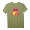 HapPanda Spring Break Palme-Logo T-Shirt - Nostalgisches Strand-Party Outfit für Feier und Urlaub
