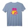 HapPanda Spring Break Palme-Logo T-Shirt - Nostalgisches Strand-Party Outfit für Feier und Urlaub