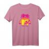 HapPanda Spring Break Palme-Logo T-Shirt - Nostalgisches Strand-Party Outfit für Feier und Urlaub