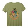 HapPanda Harry Potter Hogwarts Crest Gold T-Shirt - Lizenziertes Warner Bros Merchandise für Fans
