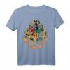 HapPanda Harry Potter Hogwarts Crest Gold T-Shirt - Lizenziertes Warner Bros Merchandise für Fans