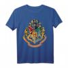 HapPanda Harry Potter Hogwarts Crest Gold T-Shirt - Lizenziertes Warner Bros Merchandise für Fans