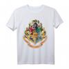 HapPanda Harry Potter Hogwarts Crest Gold T-Shirt - Lizenziertes Warner Bros Merchandise für Fans