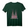Kölner Dom Fasching Konfetti T-Shirt für Karneval & Fasching – Regionales Kostüm im Design mit Skyline & Dialekt, schwarz, M