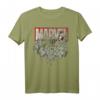 Marvel Avengers Gruppe Angriff T-Shirt - Klassische Comic Grafik, Offiziell Lizenzierte Marvel Superhelden Kleidung für Fans