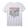 Marvel Avengers Gruppe Angriff T-Shirt - Klassische Comic Grafik, Offiziell Lizenzierte Marvel Superhelden Kleidung für Fans