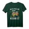 Lustiges Faultier Silvester T-Shirt mit 'Wecke mich auf, wenn Neujahr ist' - Perfekt für Silvesterpartys & Neujahrsfeierlichkeiten