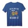 Lustiges Faultier Silvester T-Shirt mit 'Wecke mich auf, wenn Neujahr ist' - Perfekt für Silvesterpartys & Neujahrsfeierlichkeiten