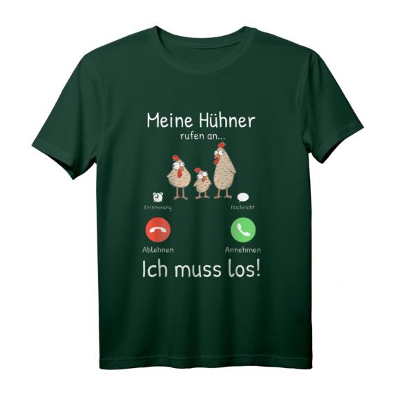 Meine Hühner rufen an Bauer Landwirt Landwirtin T-Shirt - Lustiges Hühner Motiv für Landwirte & Hühnerzüchter Meine Hühner rufen an Bauer Landwirt Landwirtin T-Shirt - Lustiges Hühner Motiv für Landwirte & Hühnerzüchter