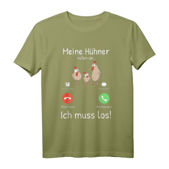 Meine Hühner rufen an Bauer Landwirt Landwirtin T-Shirt - Lustiges Hühner Motiv für Landwirte & Hühnerzüchter Meine Hühner rufen an Bauer Landwirt Landwirtin T-Shirt - Lustiges Hühner Motiv für Landwirte & Hühnerzüchter