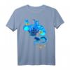 HapPanda Aladdin Genie Coming Out Of Lamp Portrait T-Shirt – Offiziell lizenziertes Disney Geschenk für Aladdin Fans