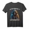 Guten Morgen? Ganz Dünnes Eis! Lustiges Wolf Kaffee T-Shirt – Sarkastisches Geschenk für Morgenmuffel, Arbeitskollegen & Wolfsliebhaber