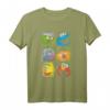HapPanda Sesamstraße Gruppen-Quadrate T-Shirt – Offiziell lizenziertes, klassisch geschnittenes Unisex Shirt für Kinder, Damen & Erwachsene