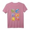 HapPanda Sesamstraße Gruppen-Quadrate T-Shirt – Offiziell lizenziertes, klassisch geschnittenes Unisex Shirt für Kinder, Damen & Erwachsene