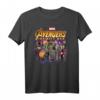 Marvel Avengers Infinity War Galaxy Heroes Graphic T-Shirt - Offiziell lizenziertes Marvel Fan-Shirt für Superhelden-Fans