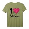 Ich liebe Schlager T-Shirt mit Polygon Herz – Perfektes Geschenk für Schlagerfans zum Geburtstag, Weihnachten, Ostern, Valentinstag oder einfach so