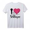 Ich liebe Schlager T-Shirt mit Polygon Herz – Perfektes Geschenk für Schlagerfans zum Geburtstag, Weihnachten, Ostern, Valentinstag oder einfach so