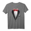 Tuxedo mit Fliege T-Shirt für Hochzeit, Party & besondere Anlässe – Lustiges Festkleid für Männer, Frauen & Kinder