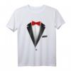 Tuxedo mit Fliege T-Shirt für Hochzeit, Party & besondere Anlässe – Lustiges Festkleid für Männer, Frauen & Kinder
