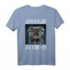 Guten Morgen? Ganz dünnes Eis. Lustiges Spruch-T-Shirt für Kaffeeliebhaber und Katzenfans – Perfektes Geschenk für Damen und Herren