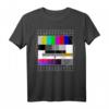80er 90er Jahre Party T-Shirt mit Analogen Fernseher Testbild - Lustiges Retro Geschenk für Vintage Liebhaber und Nostalgie-Fans