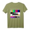 80er 90er Jahre Party T-Shirt mit Analogen Fernseher Testbild - Lustiges Retro Geschenk für Vintage Liebhaber und Nostalgie-Fans