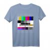 80er 90er Jahre Party T-Shirt mit Analogen Fernseher Testbild - Lustiges Retro Geschenk für Vintage Liebhaber und Nostalgie-Fans