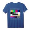 80er 90er Jahre Party T-Shirt mit Analogen Fernseher Testbild - Lustiges Retro Geschenk für Vintage Liebhaber und Nostalgie-Fans