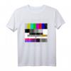 80er 90er Jahre Party T-Shirt mit Analogen Fernseher Testbild - Lustiges Retro Geschenk für Vintage Liebhaber und Nostalgie-Fans