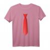 Krawatte Schlips Aufdruck gestreift Anzug Karneval JGA T-Shirt - Unisex Faschingskostüm für Männer, Frauen & Kinder