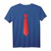 Krawatte Schlips Aufdruck gestreift Anzug Karneval JGA T-Shirt - Unisex Faschingskostüm für Männer, Frauen & Kinder