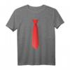 Krawatte Schlips Aufdruck gestreift Anzug Karneval JGA T-Shirt - Unisex Faschingskostüm für Männer, Frauen & Kinder