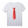 Krawatte Schlips Aufdruck gestreift Anzug Karneval JGA T-Shirt - Unisex Faschingskostüm für Männer, Frauen & Kinder