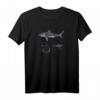 Great White Shark Anatomy T-Shirt für Meeresbiologen, Surfer und Shark Lover - Nautisches Design, Wissenschaftliche Illustration, Perfekt für Angler, Väter & Großväter