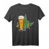 Herren HapPanda Hanf & Bierkrug T-Shirt – Lustiges 420 Cannabis Marihuana Design für Partys, Stoner und Legalisierungs-Statements
