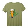 Herren HapPanda Hanf & Bierkrug T-Shirt – Lustiges 420 Cannabis Marihuana Design für Partys, Stoner und Legalisierungs-Statements