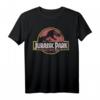 Jurassic Park Original Fossil Distressed Faded Logo T-Shirt - Offiziell lizenziertes Fan-Shirt für Dinosaurier- und Filmfans