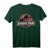 Jurassic Park Original Fossil Distressed Faded Logo T-Shirt - Offiziell lizenziertes Fan-Shirt für Dinosaurier- und Filmfans