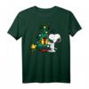 HapPanda Snoopy & Woodstock Weihnachtsbaum Herren Halbarm T-Shirt - Lizenziertes Cartoon-Design für Feiertage & Geburtstage