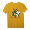 HapPanda Snoopy & Woodstock Weihnachtsbaum Herren Halbarm T-Shirt - Lizenziertes Cartoon-Design für Feiertage & Geburtstage