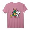 HapPanda Snoopy & Woodstock Weihnachtsbaum Herren Halbarm T-Shirt - Lizenziertes Cartoon-Design für Feiertage & Geburtstage