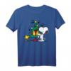 HapPanda Snoopy & Woodstock Weihnachtsbaum Herren Halbarm T-Shirt - Lizenziertes Cartoon-Design für Feiertage & Geburtstage