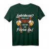 Lustiges Trachtenshirt Herren mit Spruch für Oktoberfest & Volksfeste - Bayrisches T-Shirt mit Fake Lederhose für Wiesn & Zeltfeste