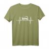 Dampflokomotive Dampflok Herzschlag Lok Zugführer Puls T-Shirt - Perfekt für Eisenbahn-Fans & Lokführer, Geschenkidee für Eisenbahnliebhaber