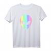 Lächelnder Außerirdischer Kopf Alien Head T-Shirt für Damen und Herren – Perfektes Kostüm für Fasching, Halloween, Karneval & Festival Rave