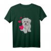 Lustiges Hundemotiv T-Shirt mit Malteser Hund und Herz – Perfekt für Hundeliebhaber, Hundemama & Hundepapa