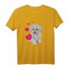 Lustiges Hundemotiv T-Shirt mit Malteser Hund und Herz – Perfekt für Hundeliebhaber, Hundemama & Hundepapa