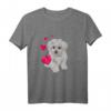 Lustiges Hundemotiv T-Shirt mit Malteser Hund und Herz – Perfekt für Hundeliebhaber, Hundemama & Hundepapa