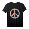 Hippie Kostüm mit Peace Zeichen - Retro 60er/70er Flower Power T-Shirt Geschenk für Partys, Halloween & Retro Feiern